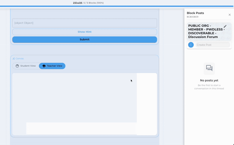 Discussion Forum Auto Track